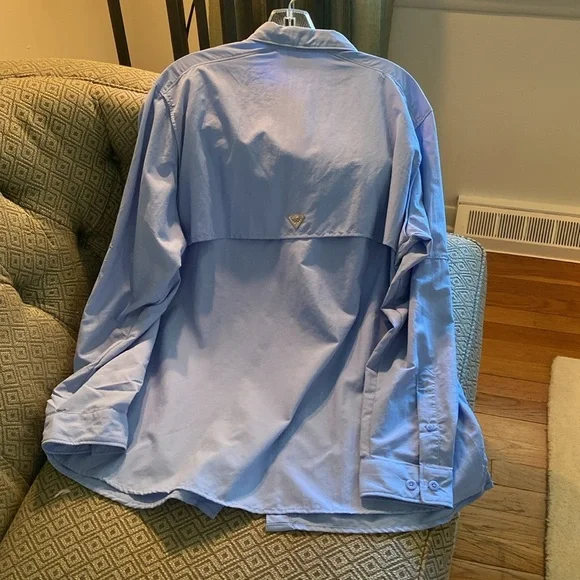 Columbia Blue Button Down Shirt for Women*XL* - Picture 3 of 10